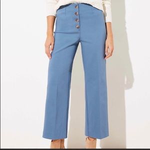 LOFT high waist button front pant